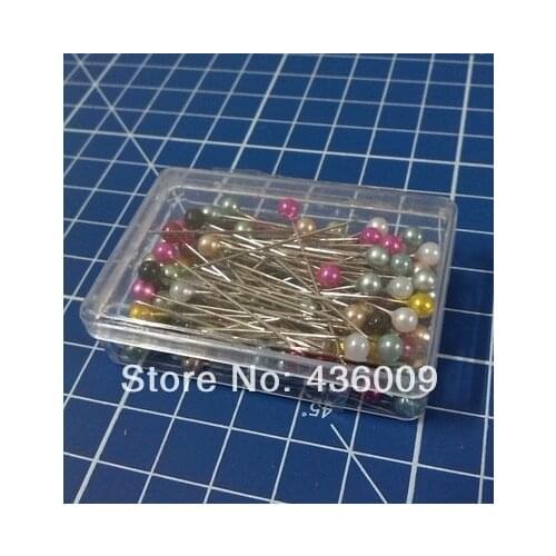 1box Domestic Sewing Parts Plastic Head Stainless Steel Shirt Pins Patchwork Pin