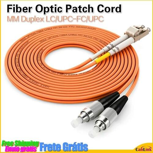 10pcs /lot MM LC UPC to FC UPC LSZH multi mode Duplex fiber optic patch cord LC/UPC-FC/UPC fiber optic patch cord