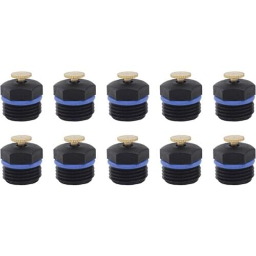 10pcs Adjustable Atomizing Nozzle Low Pressure Sprinkler Cooling Humidifying Dust Removal Sprayers Garden Irrigation Accessories