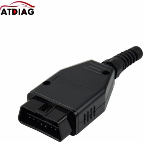 Hot Sale OBD2 16Pin Male Female Connector Plug Adapter OBD OBDII EOBD J1962 OBD2 16Pin Wiring Adapter 16Pin Shell