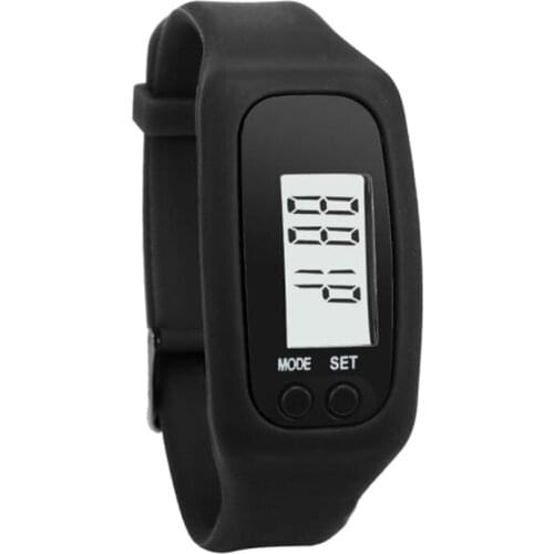Digital LCD Pedometer Watch Women Men Run Jogging Outdoor Sport Step Walking Distance Calorie Counter Bracelet Watches ND998