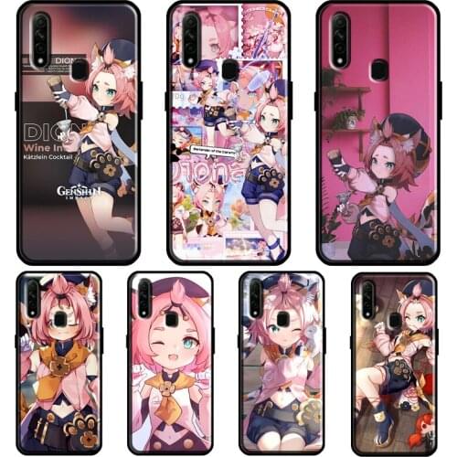 Diona Genshin Impact For OPPO A52 A72 Find X3 Pro Reno 2 Z A3S A5S A15 A83 A31 A53 A9 A5 2020 F5 F7 Phone Cover