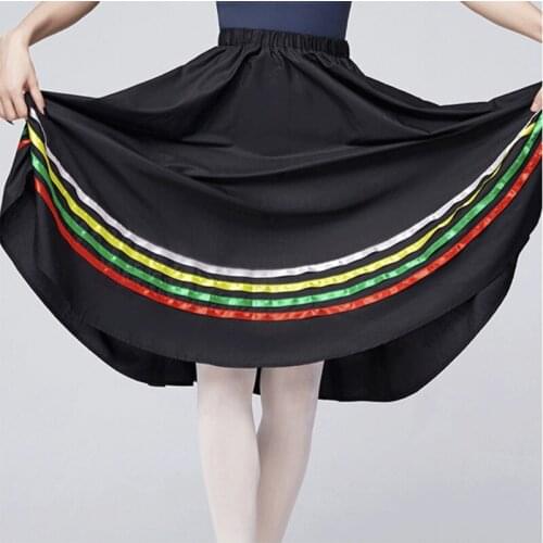 Women Ballet character skirt Long Teen Maxi Full Circle Skirt for Performance Celebration of Spirit Praise Dance Wear