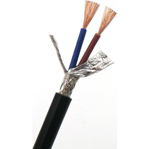 Shielded Wire Sheath Cable 2, 3, 4 Core 0.75mm² with Pure Oxygen Free Copper Double Shield Signal Control Wire RVVP