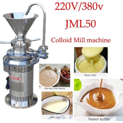 0.01-0.2T/H Colloid mill sesame colloid mill peanut butter colloid mill soybean grinding machine coating grinding machine JML50