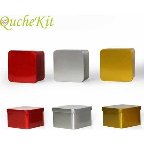 Mini Metal Storage Box Square Iron Tin Boxes Candy Chocolate Gift Boxes Tea Cans Soap Small Things Sundries Packaing Box