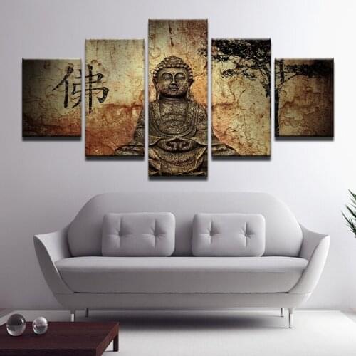 Mutli Combinate Wall Art Pictures Buddha Canvas Painting Art Religion Posters And Prints For Living Room Modern Home Decoration