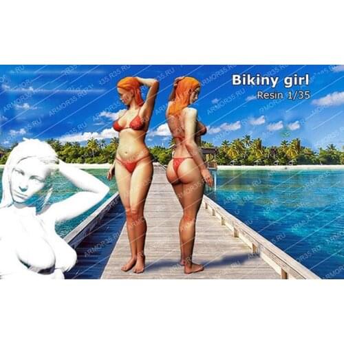 1/35 Scale Unpainted Resin Figure Bikiny Girl collection figure