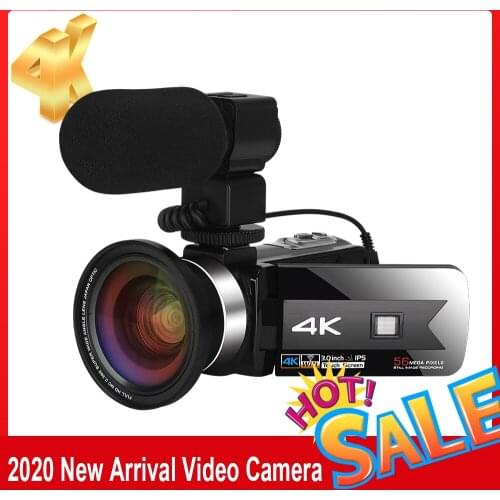 New product Digital Video Camera Youtube 4K 56MP Touch Screen Wecam Night Vision HD Recorder WiFi Built-in Fill Light