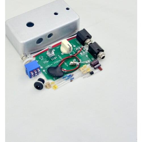 New DIY Booster Stompbox Guitar Pedal Kit Pre-drilled True Bypass With 1590B Free Shipping