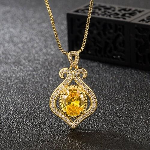 Natural Aquamarine Crystal Heart Pendant Necklace Women Girl Diamond Jewelry Gold Engagement Gift Bijoux Luxury Jewelry Designer