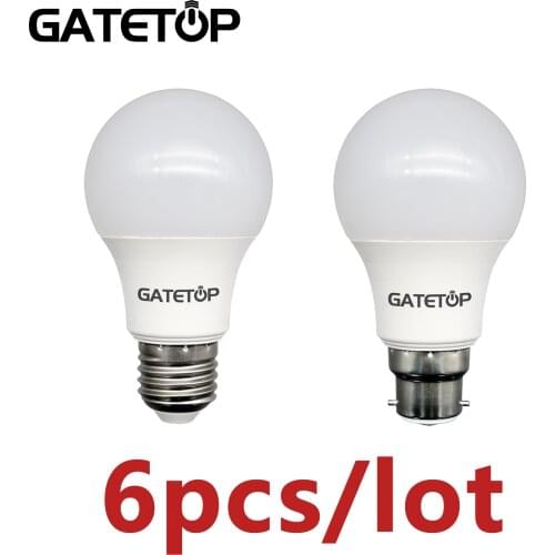 LED Bulb A60 9W 6pcs/lot High Brightness E27 B22 Lampada 220V-240V 3000K 6000K bombilla
