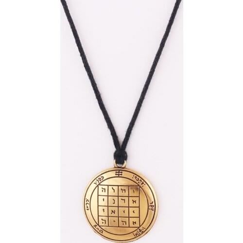 Unisex Rope Chain Solomon Style Saturn Pentacle Pendant Special Rune Viking Necklace Dropshipping Zinc Alloy