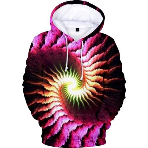 WAMNI New Hooded Sweatshirt Street wear Visual error lines Graffiti pattern Harajuku Hip Hop Personality Fashion Trend pullover