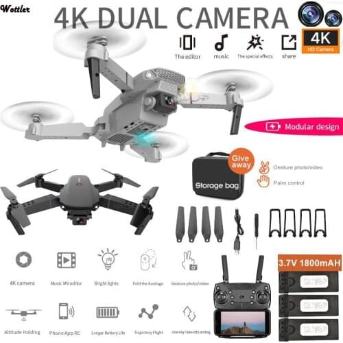 WiFi FPV RC Drone 4K Camera Optical Flow 1080P HD Dual Camera Aerial Video RC Quadcopter Aircraft Quadrocopter Toys Kid Gift