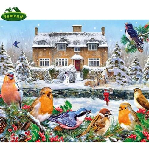 Yorkshire Resin Crafts Full Square 5D DIY Diamond Embroidery Snow Dog Diamond Painting Cross Stitch Rhinestone Mosaic Animal Art