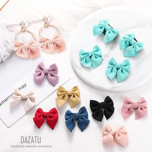 20pcs/lot Satin Ribbon Small Bowknot Diy Decoration Material Handmade Earring Gifts Box Accessories Craft Supplies