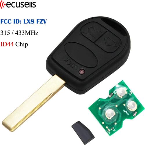 3 Buttons Remote Control Key Fob 315MHZ/433MHz With ID44 Chip Inside for Land Rover L322 VOGUE HSE FCC: LX8FZV