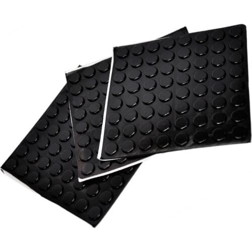 320 PCS 11mm x 2mm Black Flat anti slip silicone rubber bumper damper shock absorber 3M self-adhesive Silica gel feet pads