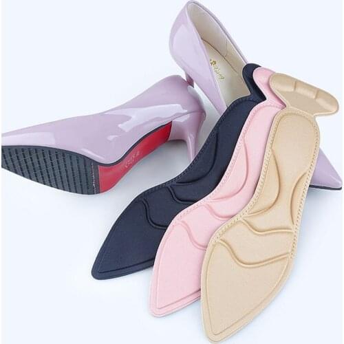 5D Soft Sponge Pointed High Heels Insole for Flat Foot Pain Relief Massage Arch Support Shoes Pads Heel Protector Insert Soles
