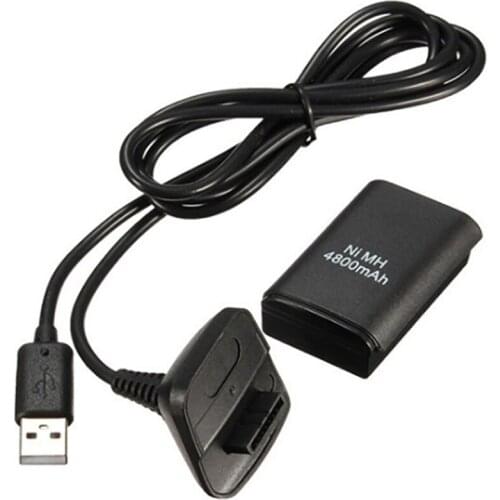 4800mAh Battery Pack for Microsoft Xbox 360 Wireless Controller Ni-MH Backup Batteries