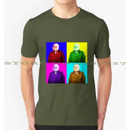 John Quincy Adams Pop Art Graphic Custom Funny Hot Sale Tshirt John Quincy Adams Jqa History Us Usa United States America