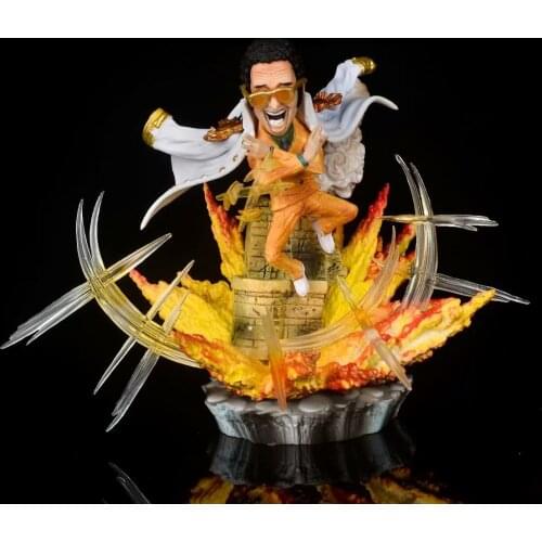 26cm Anime ONE PIECE Figures Navy Headquarters Senior General Yellow Ape Borsalino GK PVC Action Figure Collection Model Toys