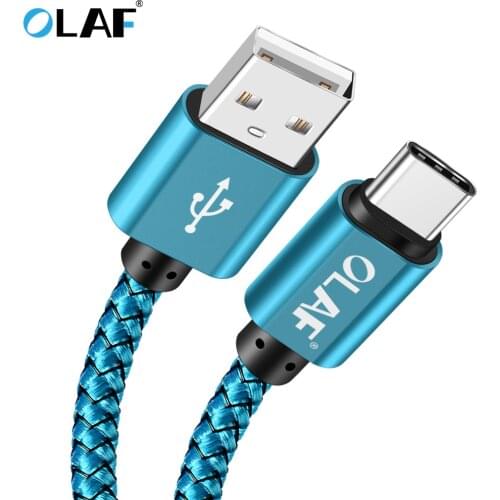 OLAF 3m USB Type C Cable UBS-C 2A Fast Charging Type-C Cable Sync Data Cable for Samsung Note 8 9/S8 Nexus 6P 5X Nintendo Switch