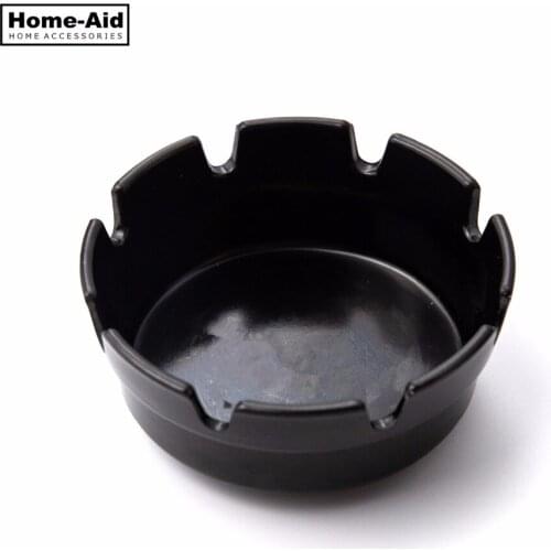 Round Push Down Ashtray Spinning Cigarette Ashtray for Home Office Bar and Restaurant Smoke Ash Tray Holder Indoor Outdoor