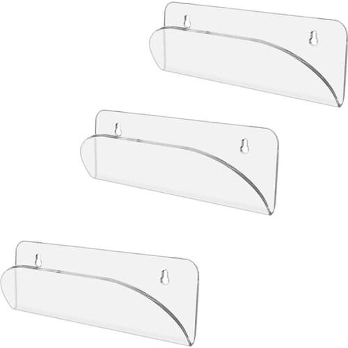 Longboard Skateboard Hanger Wall Mount, Acrylic Clear Mount, Display Rack, for Storing Your All Skateboards