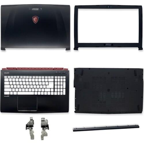 New For MSI GE62 GE62VR GE62MVR MS-16J1 MS-16J2 MS-16J3 Laptop LCD Back Cover Front Bezel Hinges Cover Palmrest Bottom Case