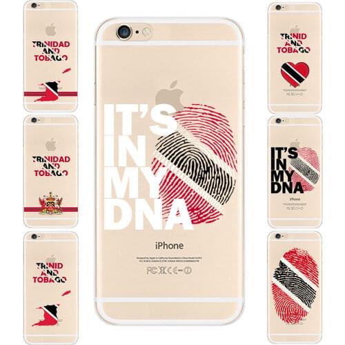 Transparent TPU Phone Cases For iPhone 6 7 8 S XR X Plus 11 Pro Max Trinidad and Tobago National Flag Coat Of Arms