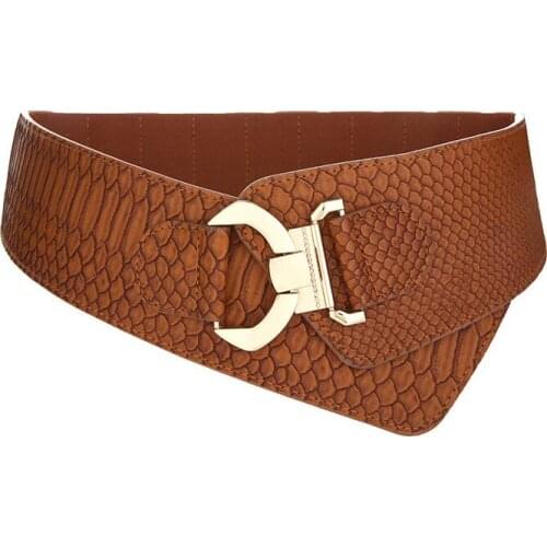 NEW camel ceinture femme Lady Girls Leisure Waistband PU belts for women elastic luxe wide 6-9 CM long 75-105CM all seasons