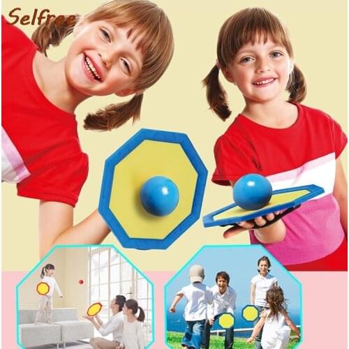 Selfree 2pcs Globbles Fidget Toy Sticky Balls Racket Stress Relief Sticky Target Ball Gift For Kids And Adults Family Games 2021