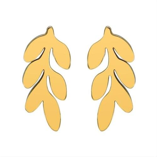 PE078 Titanium Stud Earrings For Men Women 316l Stainless Steel Earring IP Plating No Fade Allergy Free