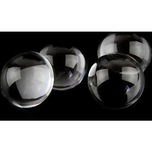 100pcs 30mm/40mm/50mm Transparent Domed Crystal Half Ball Paperw Shape Clear Glass Cabochon for DIY Jewelry Making Free Shippin