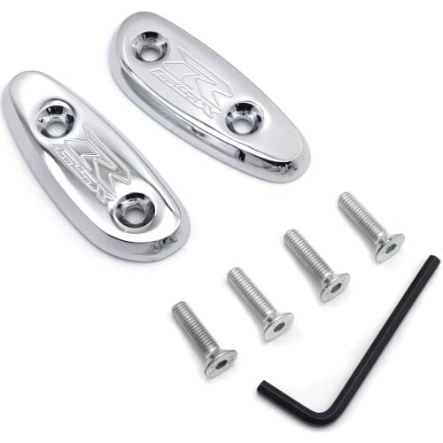 Aftermarket free shipping motorcycle parts Mirror Block Off base Plates for Suzuki GSXR 600 750 1000 GSX-R 2001-2004 CHROMED
