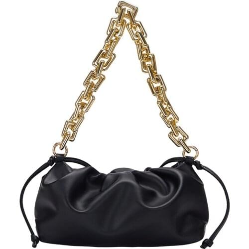 Womens Luxury Branded Chain Shoulder Handbags Winter Hand Bags for Women 2021 Trend Small Pu Leather Crossbody Bags