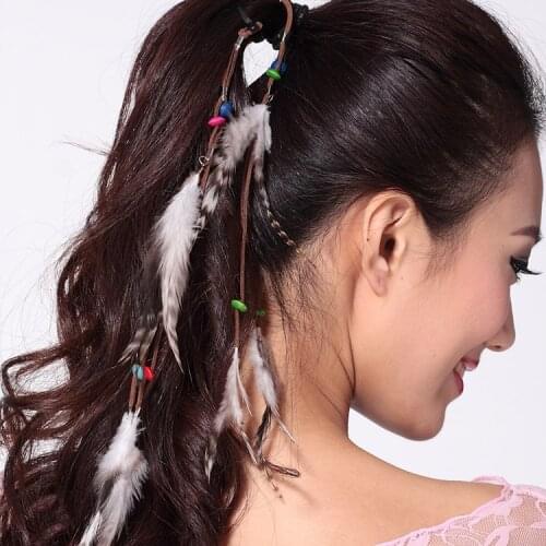 Womens Belly dance accessories Feather hairpin/Hair Clips Stage Performance Jewelry