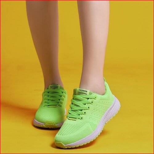 VTOTA Women Casual Shoes Fashion Breathable Walking Mesh Women Sneakers Women 2019 Platform Lace Up Tenis Feminino Footwear