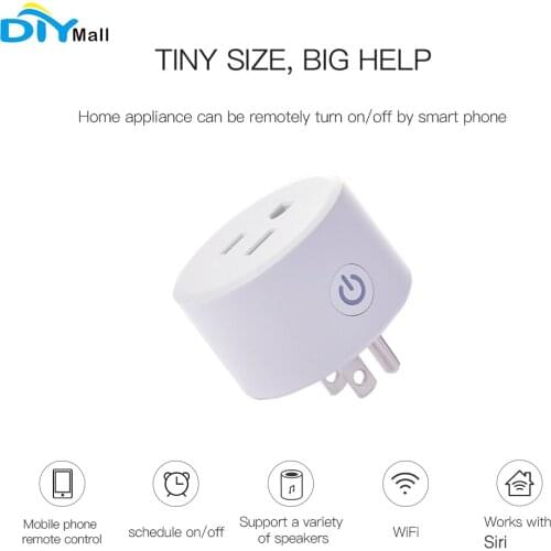 1/2/4pc For Siri Dohome US Outlet Socket Smart Plug Alexa/Google Assistant Timer No Hub Required 2.4GHz Compatible with Home