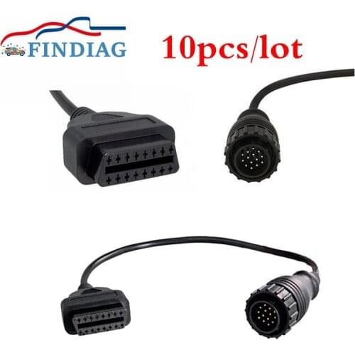 10pcs/lot 14pin To 16Pin Adapter For Mercedes For Benz Sprinter OBD2 Round Socket OBD Interface Diagnostic Tools Connector Cable