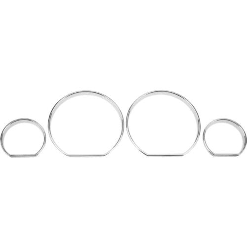 4pcs Car Interior Front Dashboard Instrument Decoration Frame Dial Ring Trim Car Circle Styling Cover Car Accessory for BMW E46