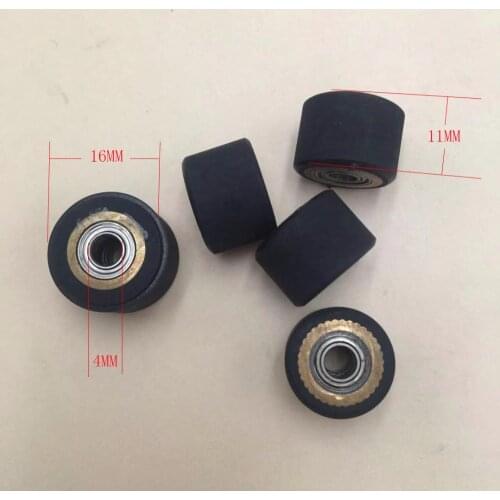 4PCS Pinch roller for roland Graphtec cutting plotter Rubber Roller paper Pressure wheel 4X11X16MM Vinyl Cutter spare parts