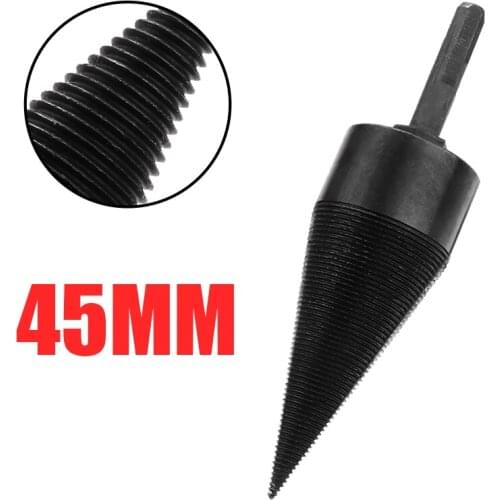 45mm Firewood Log Splitter Drill Bit Wood Splitter Drill Bits Right Hand Thread Twist Drill Bit Wood Drill For Woodworking