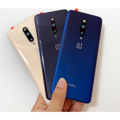 7Pro Glass Rear Housing Cover For Oneplus 7 Pro One Plus Back Door Repair Replacement Battery Case + Sticker Glue