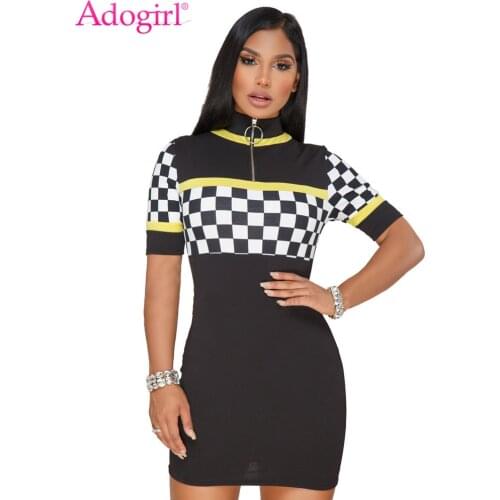 Летние платья в клетку Adogirl China At AliExpress