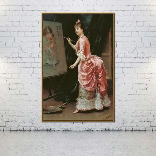 Artcozy Oil Canvas Painting raimundo de madrazo y garreta For Home Decoration Wall Art