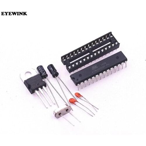 ATMEGA328P-PU without-Ar duino BOOTLOADER + DIP Socket & 16MHz crystal Kit