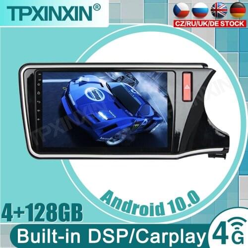 128G For Honda City Grace 2014 2015 - 2017 Android Car Tape Radio Recorder Video Player GPS Navi Auto Audio Multimedia Head Unit